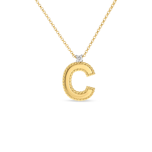 Princess Block Letter Necklace