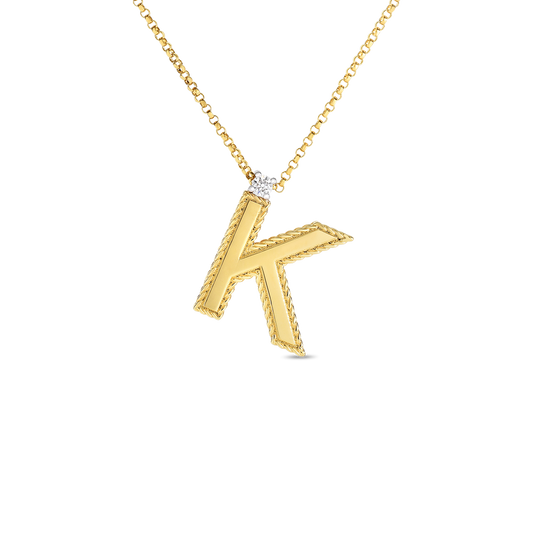 Princess Block Letter Necklace