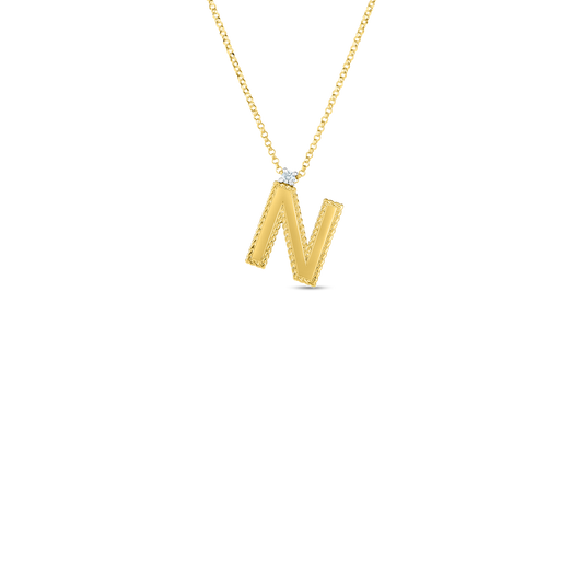 Princess Block Letter Necklace