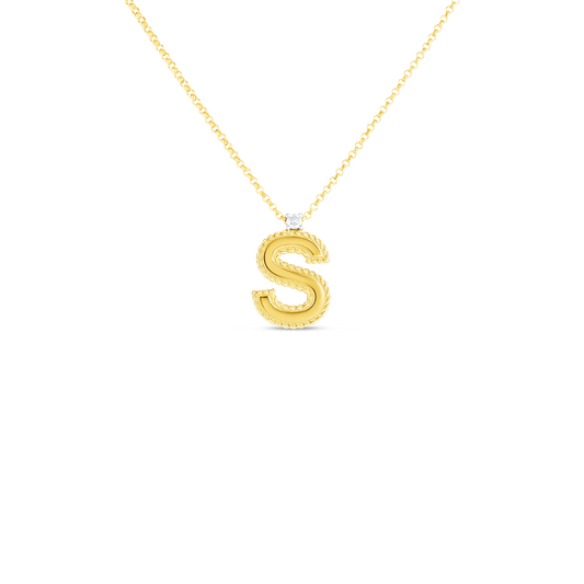 Princess Block Letter Necklace
