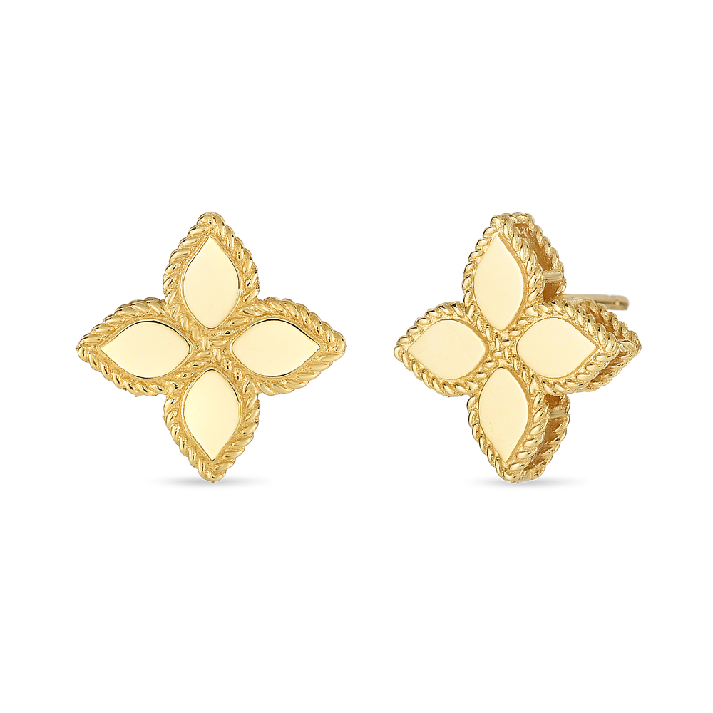 Princess Flower Medium Stud Earrings