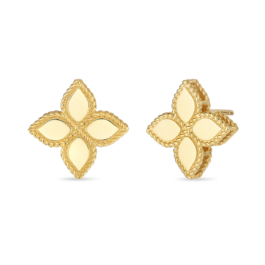 Princess Flower Medium Stud Earrings