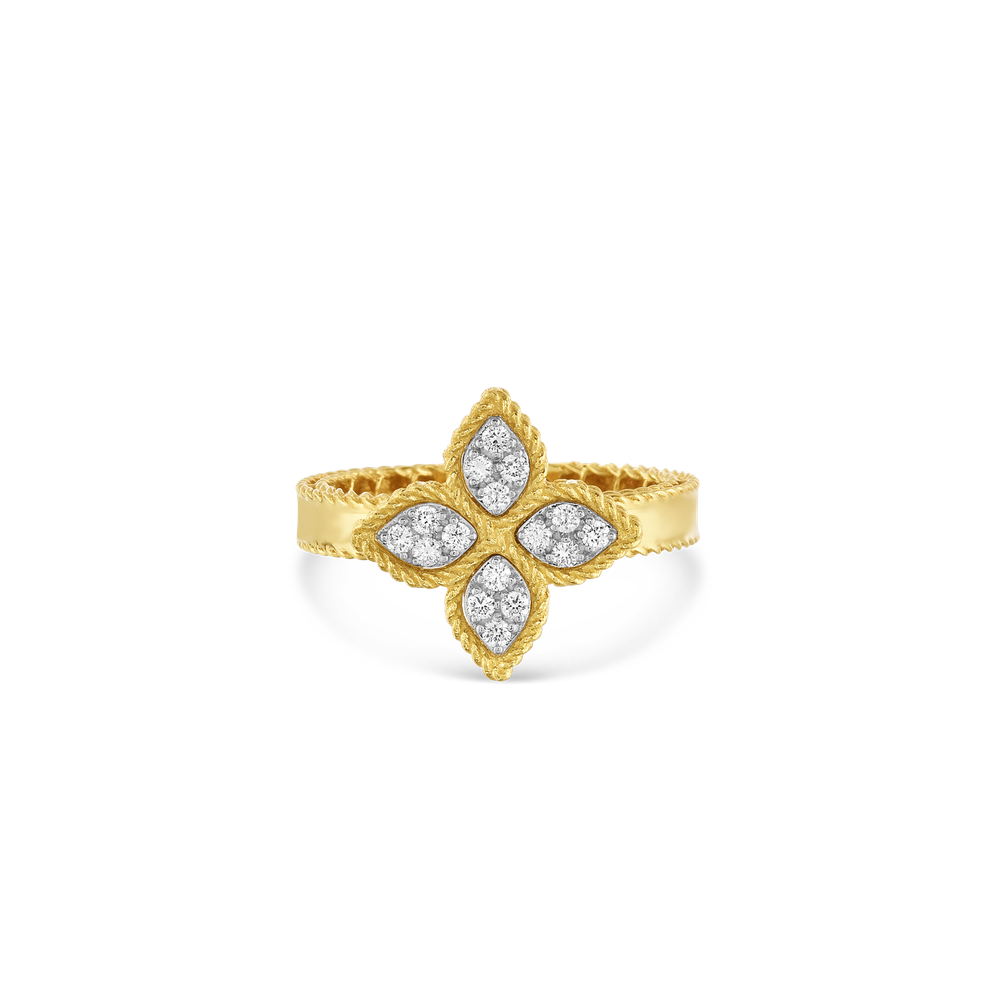 Princess Flower Medium Diamond Ring