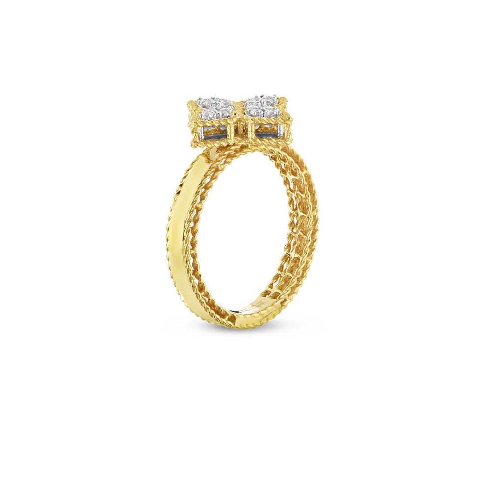 Princess Flower Medium Diamond Ring