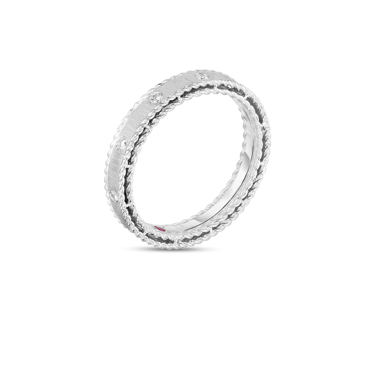 Princess Diamond Satin Band Ring