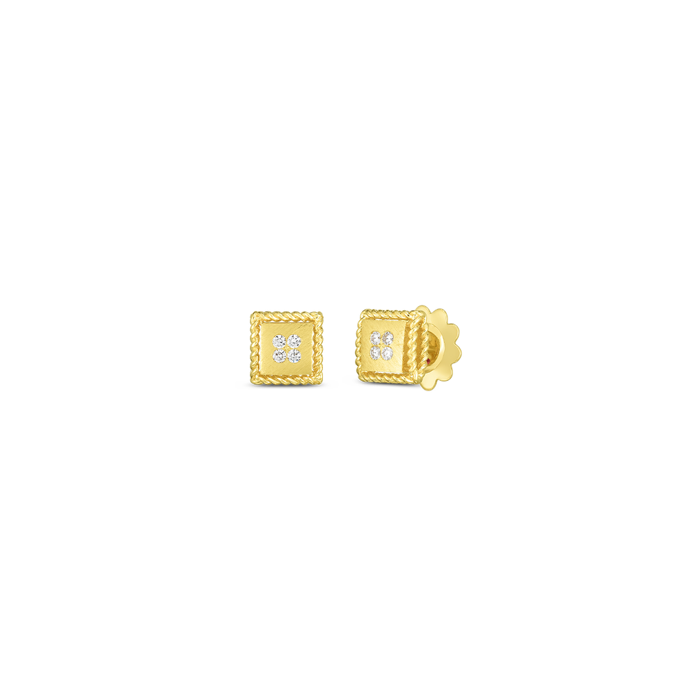 Palazzo Ducale Diamond Accent Satin Stud Earrings