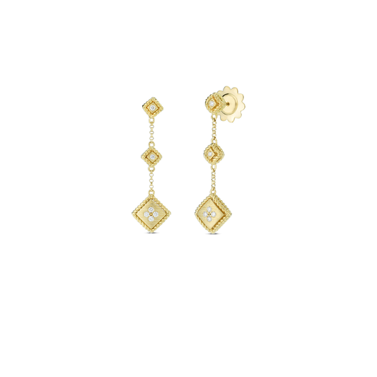 Palazzo Ducale Diamond Accent Satin Single Drop Earrings