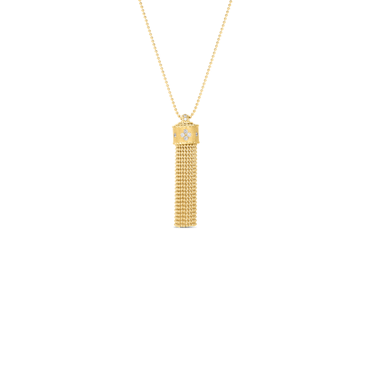 Princess Tassel Diamond Accent Long Necklace