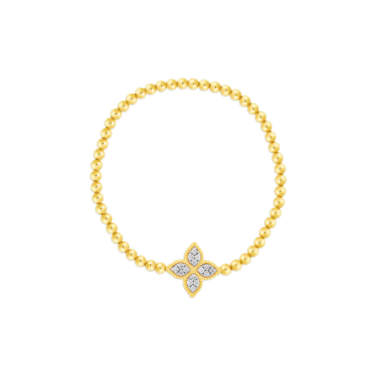 Princess Flower Medium Diamond Stretch Bracelet