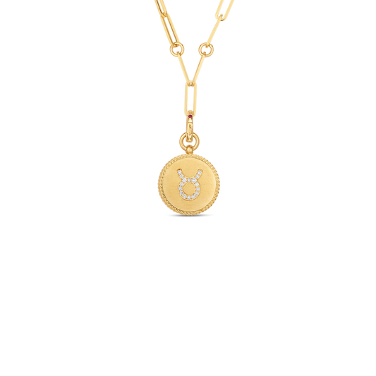 Venetian Princess Diamond Zodiac Medallion Necklace
