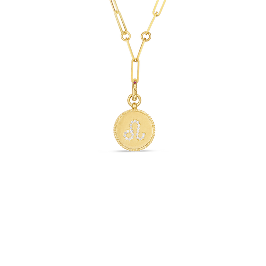 Venetian Princess Diamond Zodiac Medallion Necklace