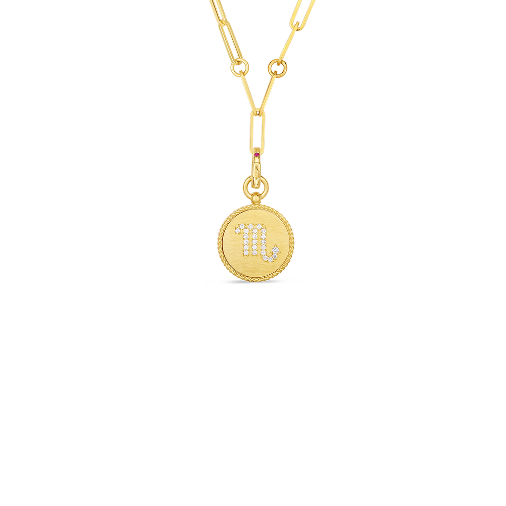 Venetian Princess Diamond Zodiac Medallion Necklace