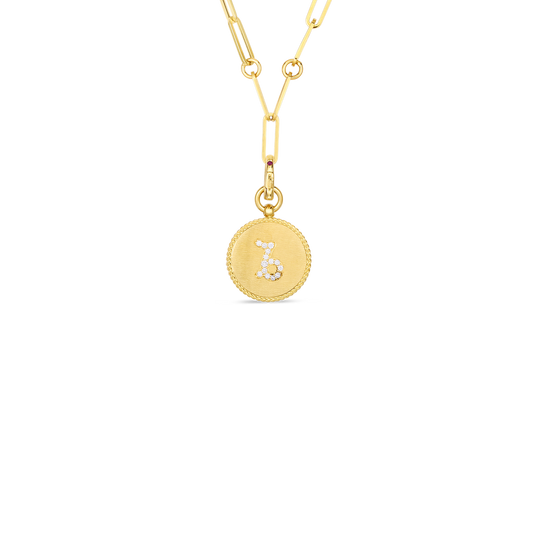 Venetian Princess Diamond Zodiac Medallion Necklace