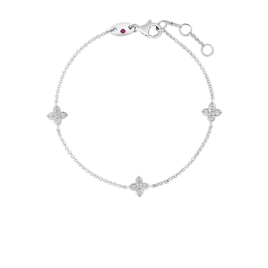 Love In Verona 3 Station Flower Bracelet