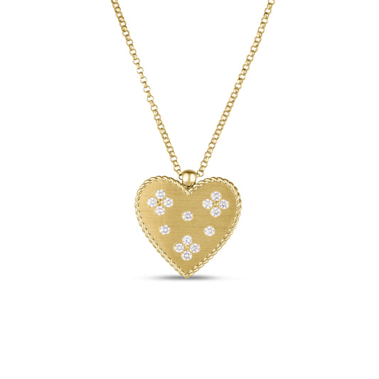 Venetian Princess Medium Heart Medallion Necklace
