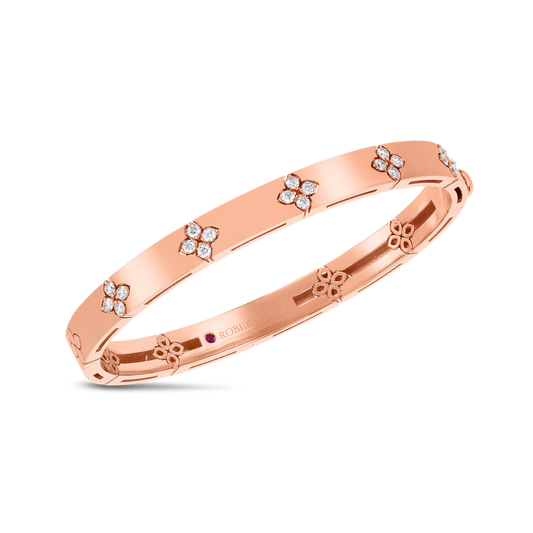 Love In Verona Medium Width Diamond Accent Bangle