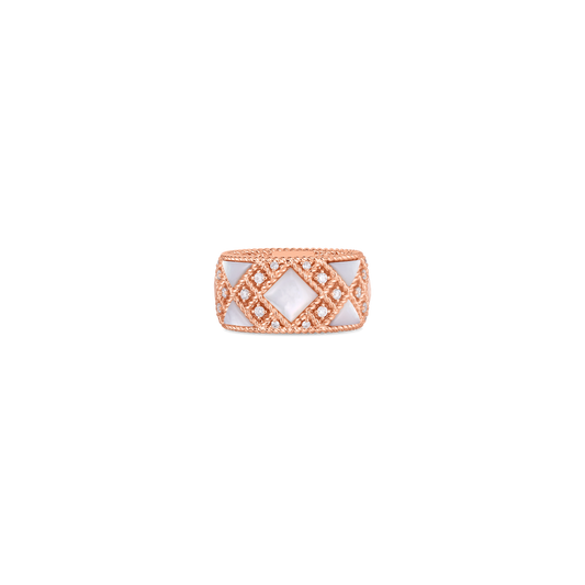 Palazzo Ducale Mother Of Pearl And Diamond Ring