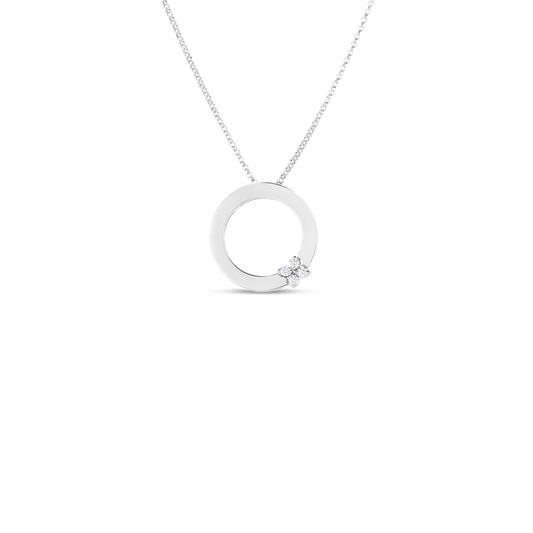 Love In Verona Circle Of Life Diamond Flower Necklace