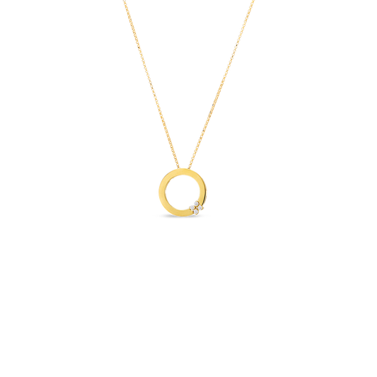 Love In Verona Circle Of Life Diamond Flower Necklace