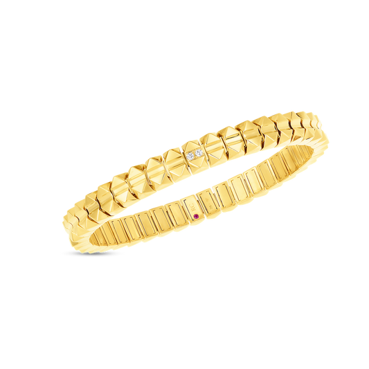 Obelisco Diamond Accent Flexible Bangle