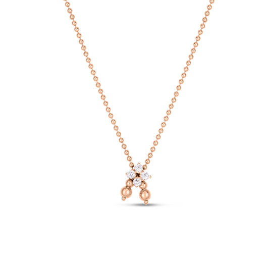 Love In Verona Diamond Flower Lariat Necklace