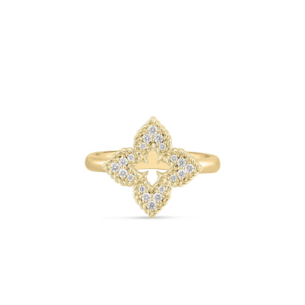 Venetian Princess Pave Diamond Small Flower Ring – Markham Fine Jewelers