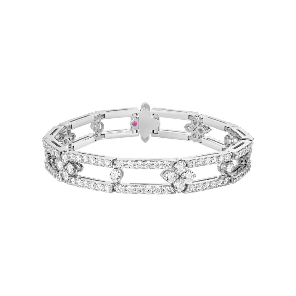 Love In Verona Open Frame Pave Diamond Bracelet