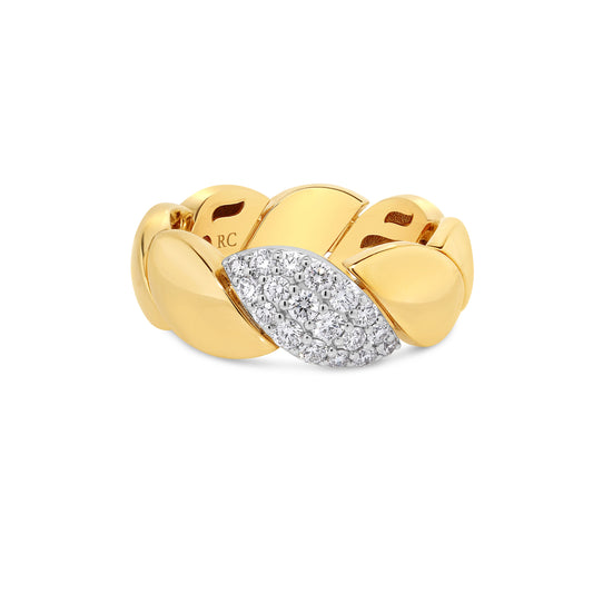 Roberto Coin San Marco Ring Diamond in 18K yellow gold