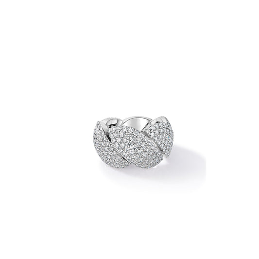 Roberto Coin San Marco Ring Pavé Diamond in 18K white gold