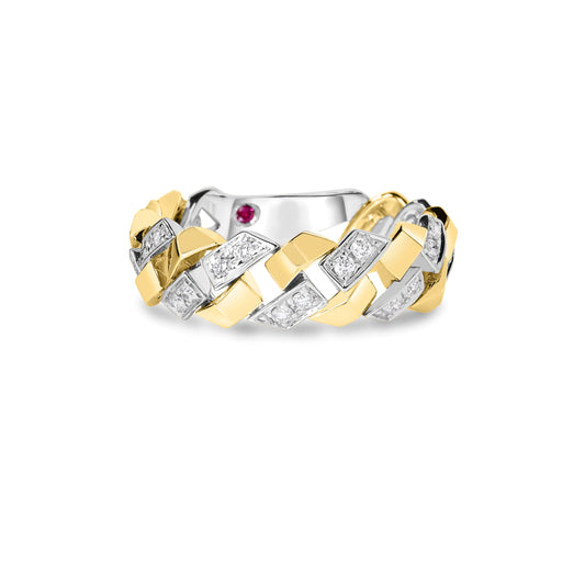Roberto Coin San Marco Geometric Ring Diamond in 18K gold