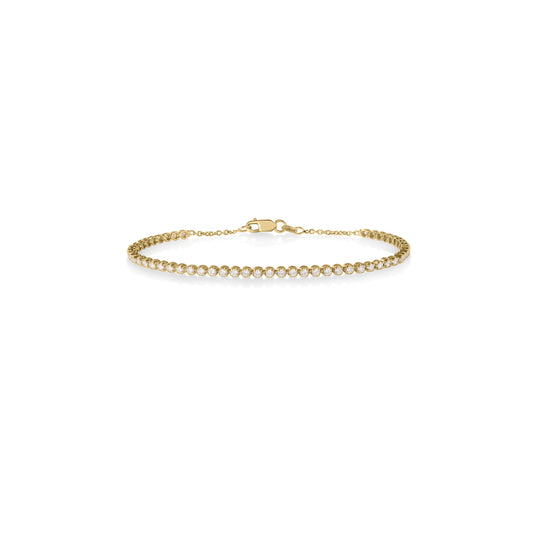 Roberto Coin Diamond Classic Linked Tennis Bracelet Diamond in 18K yellow gold