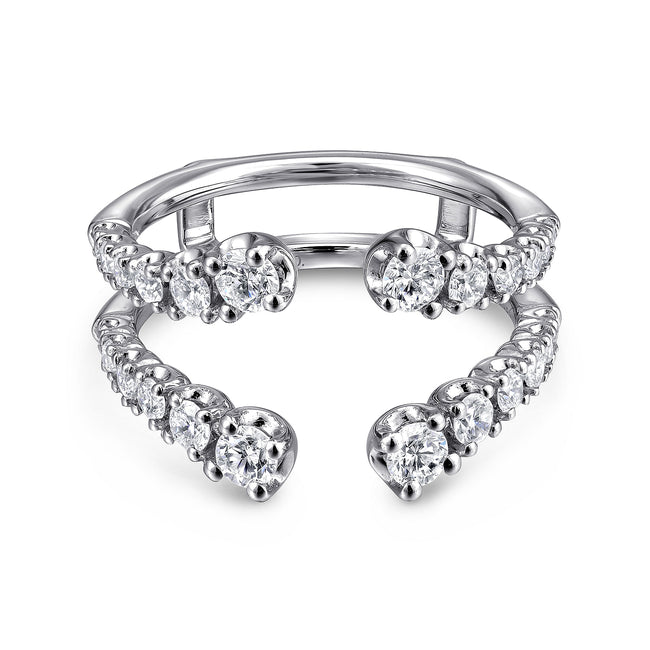 14K White Gold Diamond Ring Enhancer