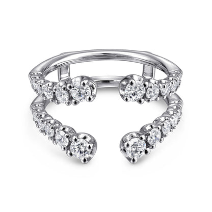 14K White Gold Diamond Ring Enhancer