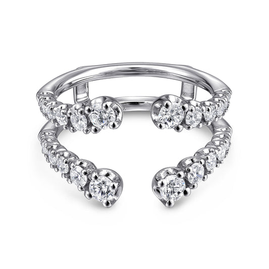 14K White Gold Diamond Ring Enhancer