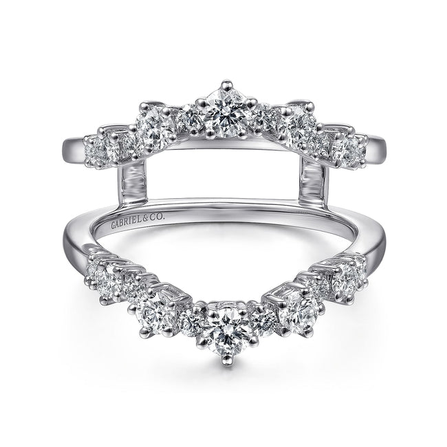 14K White Gold Diamond Ring Enhancer
