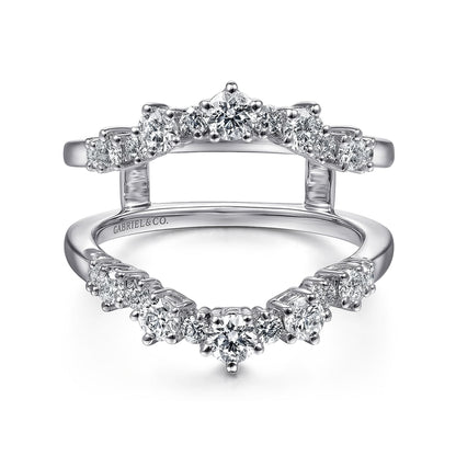 14K White Gold Diamond Ring Enhancer