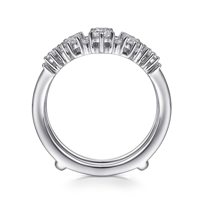 14K White Gold Diamond Ring Enhancer