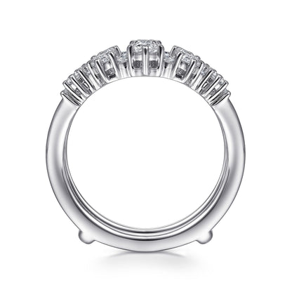 14K White Gold Diamond Ring Enhancer