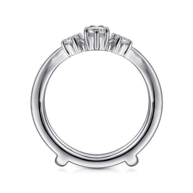 14K White Gold Diamond Ring Enhancer