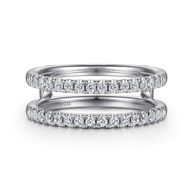 14K White Gold Diamond Ring Enhancer