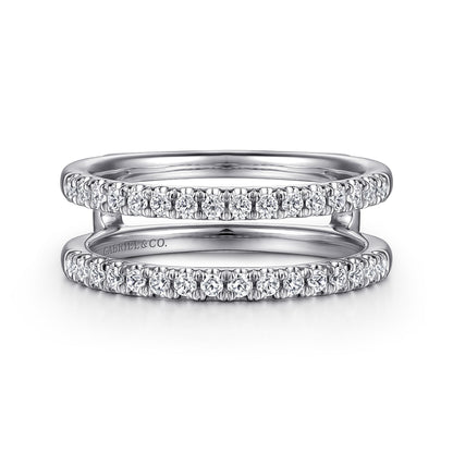 14K White Gold Diamond Ring Enhancer