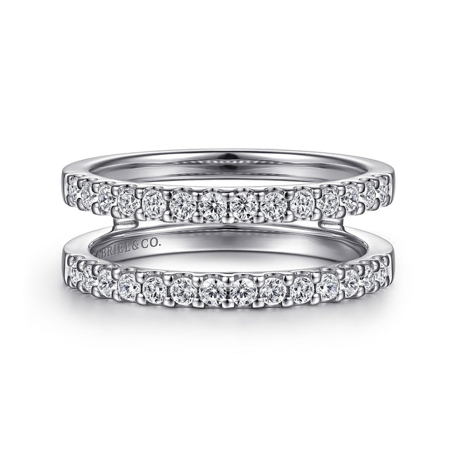 14K White Gold Diamond Ring Enhancer