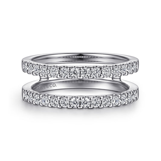 14K White Gold Diamond Ring Enhancer