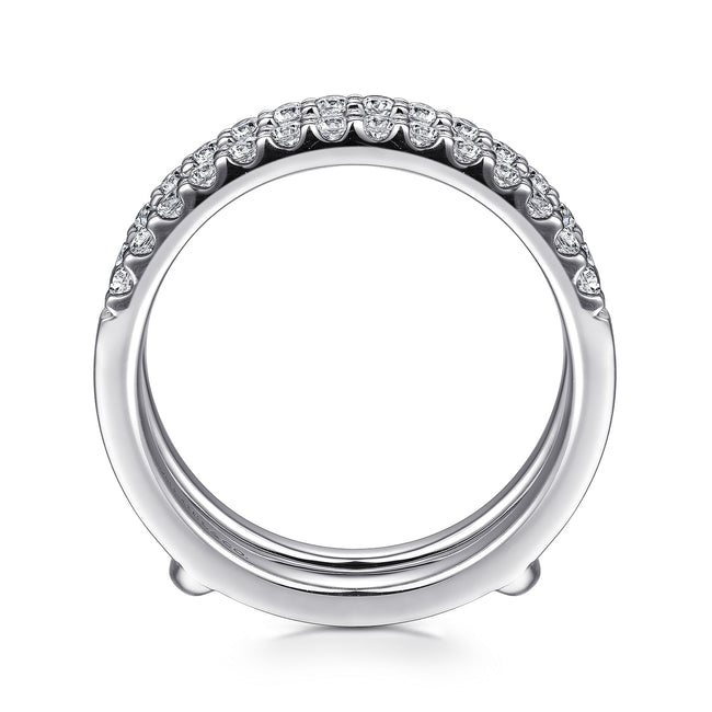 14K White Gold Diamond Ring Enhancer