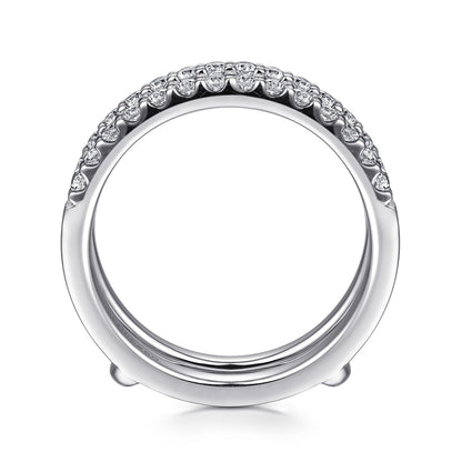 14K White Gold Diamond Ring Enhancer