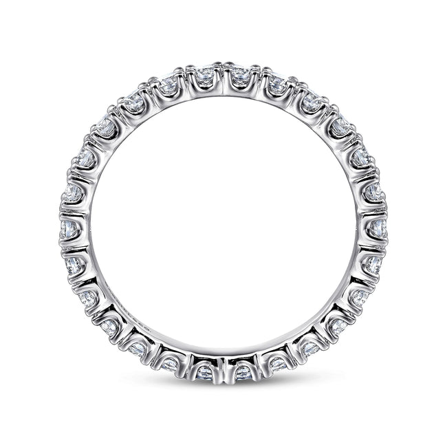 14K White Gold Prong Set Diamond Eternity Band