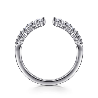 14K White Gold Prong Diamond Anniversary Band