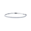 Kwiat Stackable Slim Bangle with Diamonds in 18K White Gold, 2.10 mm
