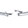 Kwiat Stackable Slim Bangle with Diamonds in 18K White Gold, 2.10 mm