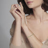 Kwiat Stackable Slim Bangle with Tsavorites in 18K Yellow Gold, 2.10 mm